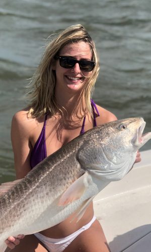 redfish caught on charleston fishing charter